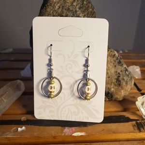 Handmade skull earrings